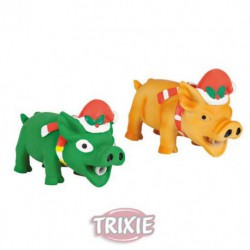 Cerdito navideño de latex