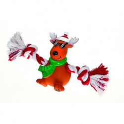 Reno navideño con cuerda