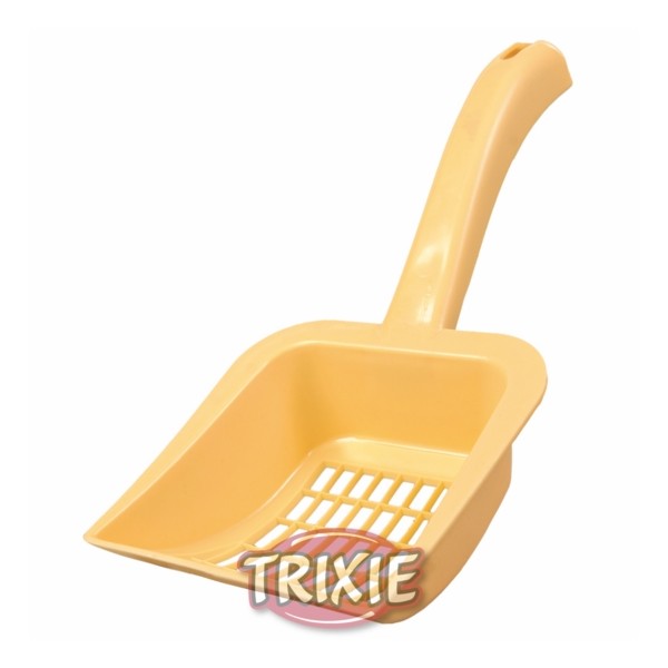 Pala de limpieza de areneros para arena gruesa o arena de sílice Pala que incluye el soporte de Trixie